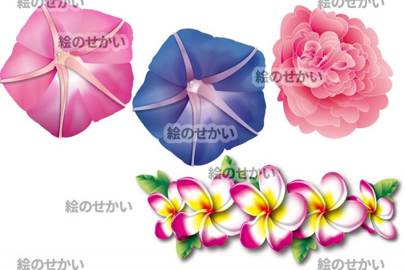 花のイラスト素材セットサンプル3