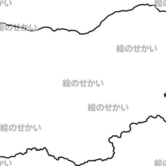 ブルガリアの白地図サンプル