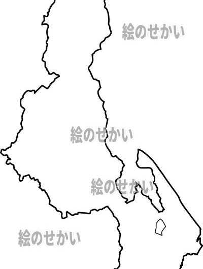 マラウイの白地図サンプル