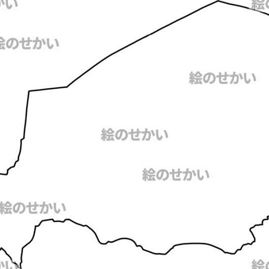 ニジェールの白地図サンプル