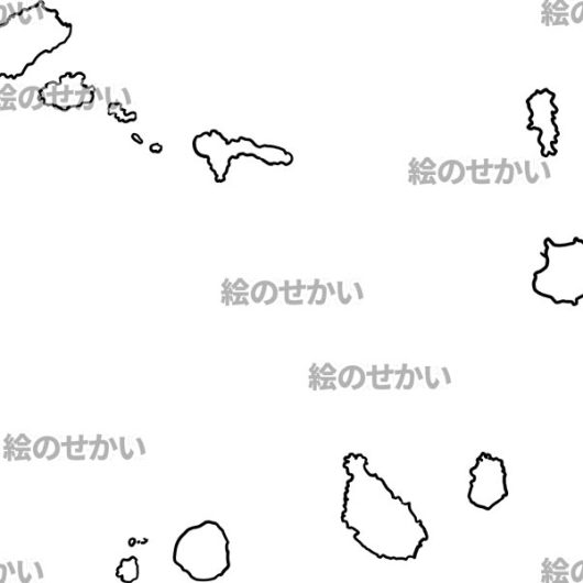 カーボベルデの白地図サンプル