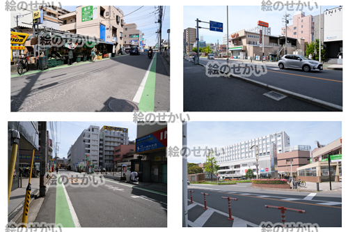 埼玉の下町の街並の写真サンプル1