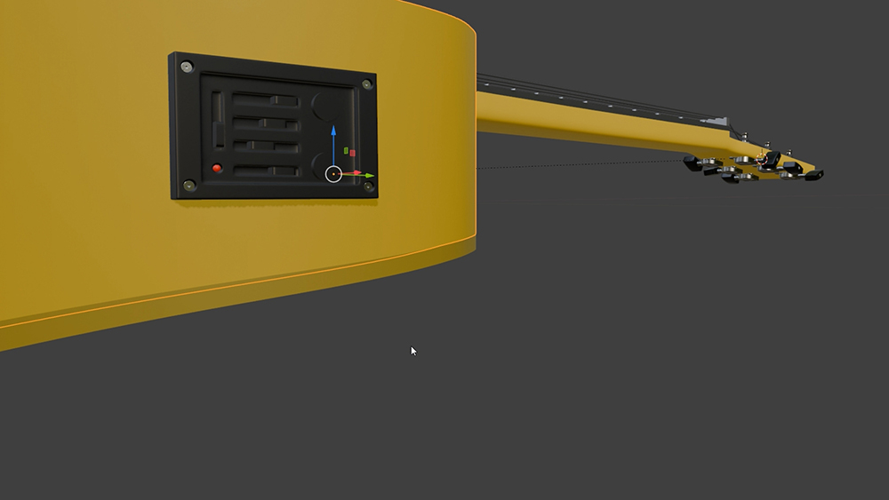 3Dモデル:アコースティックギター サンプル3