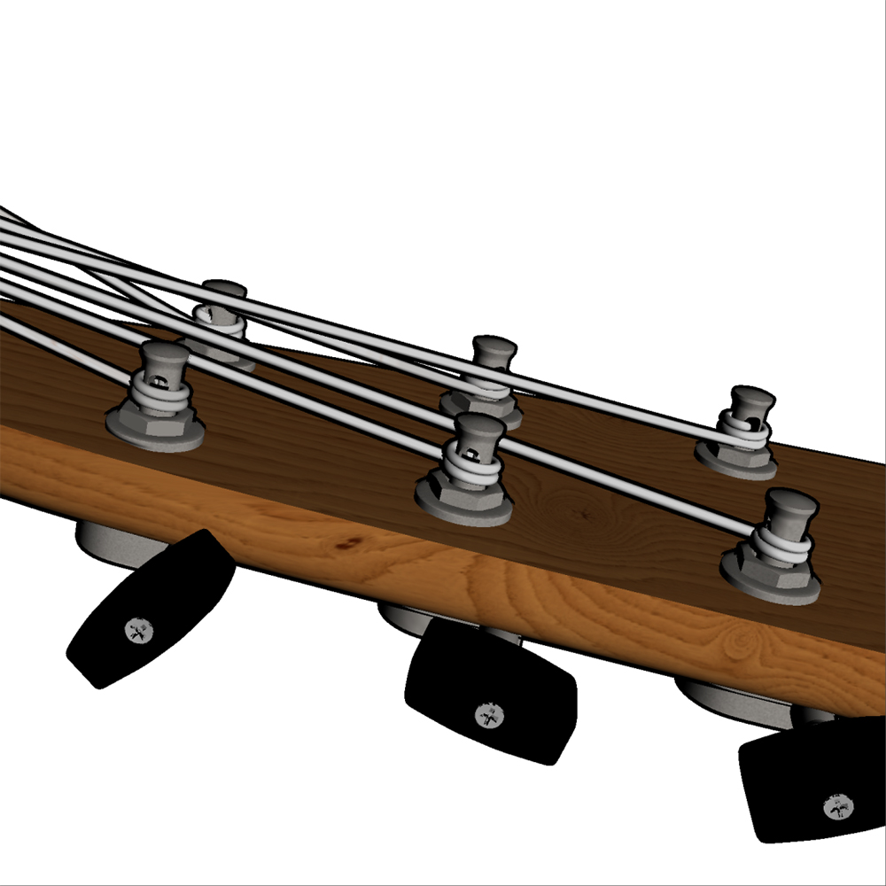 3Dモデル:アコースティックギター サンプル2