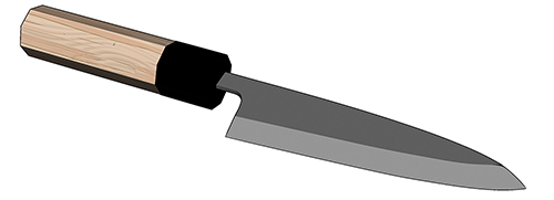 お寿司の調理器具セット：出刃包丁